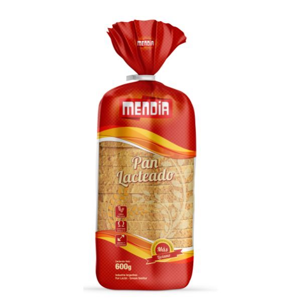 Pan Lactal Familiar Mendia 600 Gr.